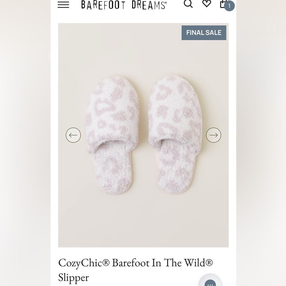 Barefoot Dreams Leopard Print Slippers
